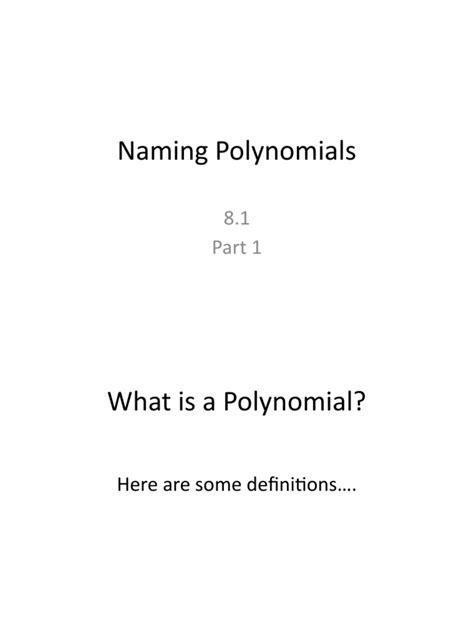 Image result for Polynomial Name Chart