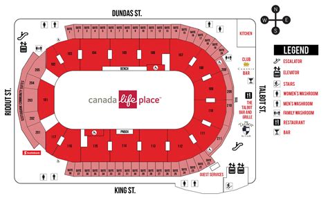 Concourse Map | Canada Life Place - map of canada life place london