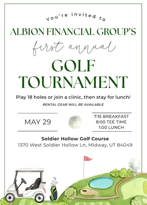 2025 Albion Golf Tournament