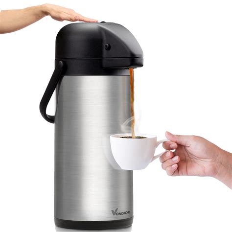 Coffee Carafe for Keeping Hot - 102oz/3L Airpot Coffee Dispenser with ...