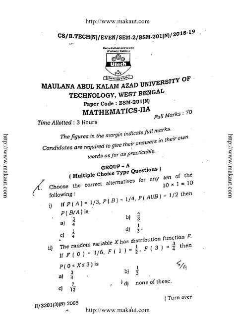 Btech 2 sem mathematics 2a bsm 201n 2019 - Vactors Abul Rate AND ...