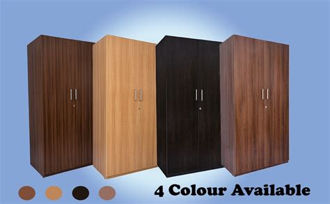 EZYWUD Leo 800 Engineered Wood Classic Planked Walnut Double Door ...