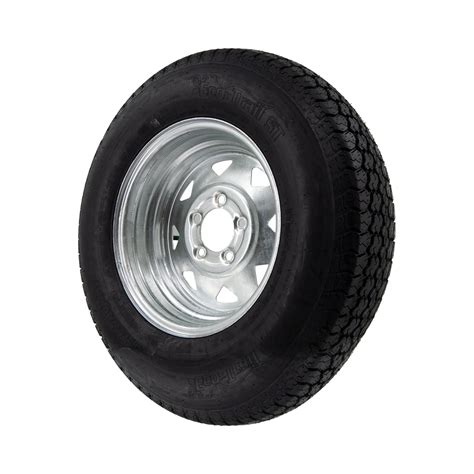 Boat Trailer Tire ST205/75D14 LRC on Galvanized Wheel 5 Lug
