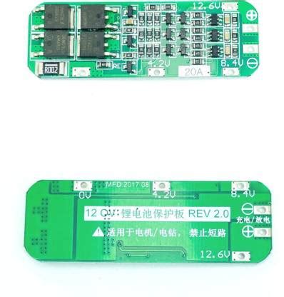 Mechanic37 20A BMS Board 12.6V For 3 18650 Li-ion Battery Electronic ...