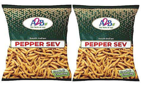 A2B Snacks - Pepper Sev, 200g : Amazon.in: Grocery & Gourmet Foods
