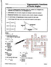 Trigonometric Functions of Acute Angles Crossword MP3510.pdf - Name :1 ...