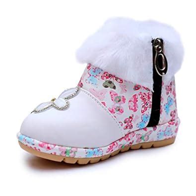 Buy BOOMER CUBS Kids Girls Lovely Floral Pattern Shoes (White, Numeric ...
