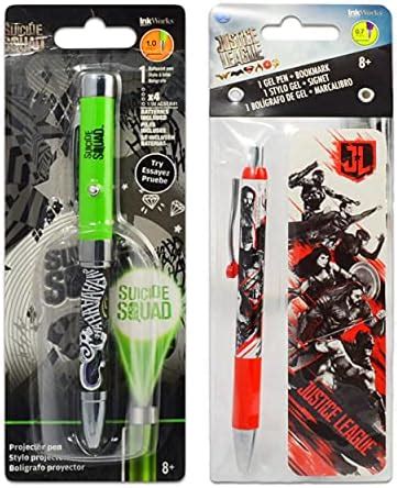 DC Comics Suicide Squad Projector Pen Set - 2 Premium Pens and Bookmark ...