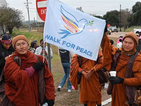 Buddhist monks walk from Texas to nation’s capital to promote peace ...