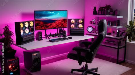 Image result for Gaming PC Setup Monitor