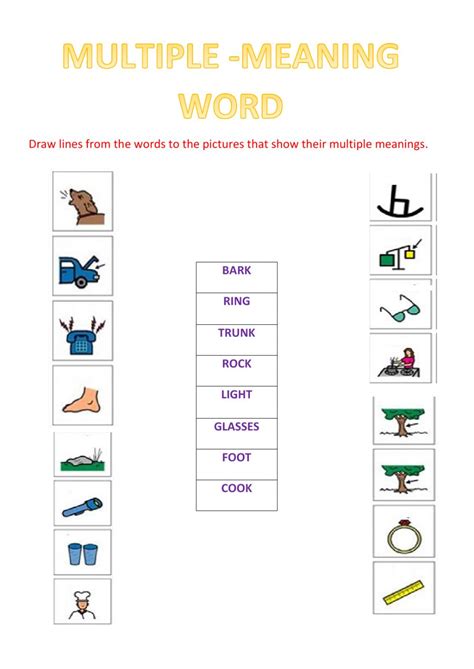 Ultimate Guide to Multiple Meaning Words Worksheets › Worksheet Wonders