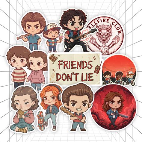 Friends Don’t Lie | Stranger Things #01 | Stickerized | 10 Stickers ...