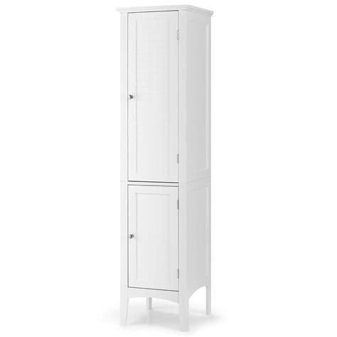 Giantex Tall Stand Alone Thin Spaces Bathroom Cabinet, Slim ...