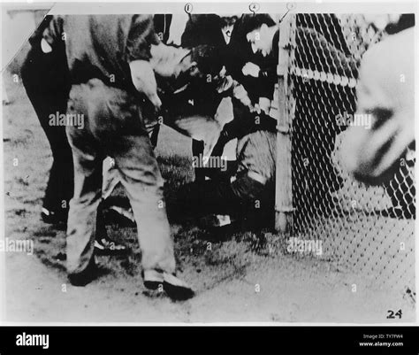 Labor:Strike:Ford Motor Company:men in physical altercation Stock Photo ...