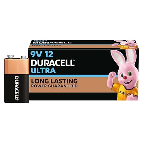 Duracell Ultra Alkaline 9V Batteries, Pack of 12 : Amazon.in: Electronics