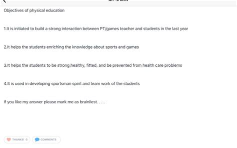 According to lasky,how many objectives physical education have ...