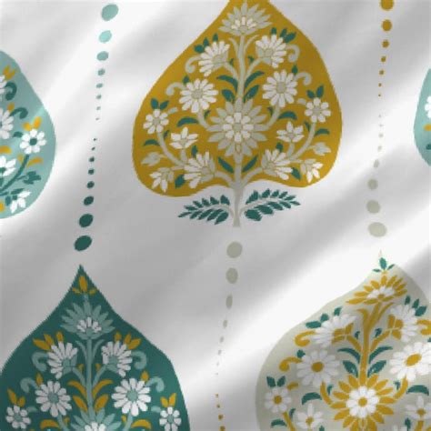 Buy LAYERS Bologna White Ethnic Printed Cotton Super King Bedsheet Set ...