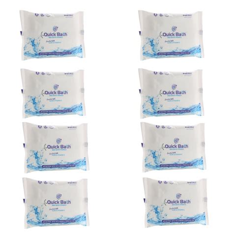 QUICK BATH Body Cleansing Bed Bath Wipes for Adults & Patients | Extra ...
