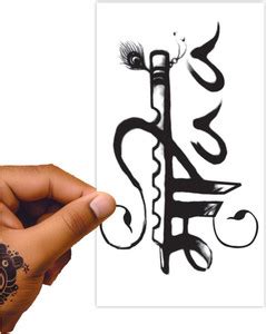 voorkoms Maa Papa Black Temporary Tattoo Stickers For Male And Female ...