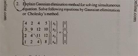 Image result for Solve Linear Equation Using Gaussian Elimiation Method