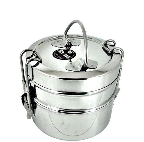 Flipkart.com | Rishabh Gold Clipper Stainless Steel Tiffin Box Set ...