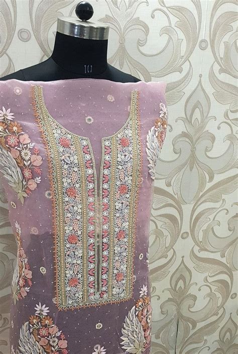 Chikankari Designer Organza Suit