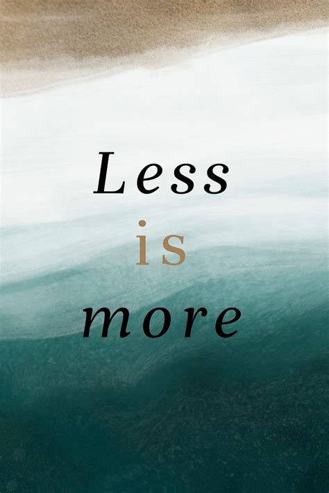 Less is more quote template | Free Photo - rawpixel