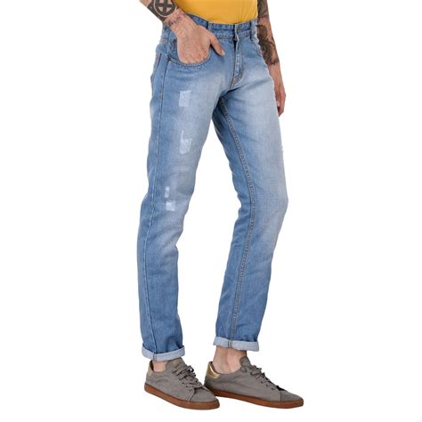 Studio Nexx Men's Light Blue Slim Fit Jeans