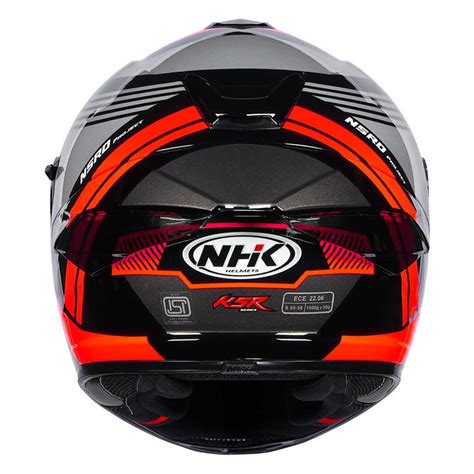 K5R FADER BLACK RED GLOSSY – NHK Helmets