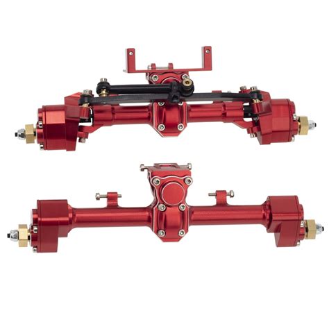 Buy Metal Complete Front and Rear Portal Axle Set for 1/24 RC Crawler ...