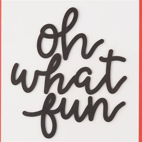 Buy Holiday Time Oh What Fun Christmas Framed Sign, 16 Inch Online at ...