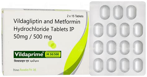 Vildaprime M 50/500 Tablet 15: Uses, Side Effects, Price & Substitutes