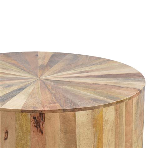 Round Wooden Coffee Table Country Wood Furniture Collection