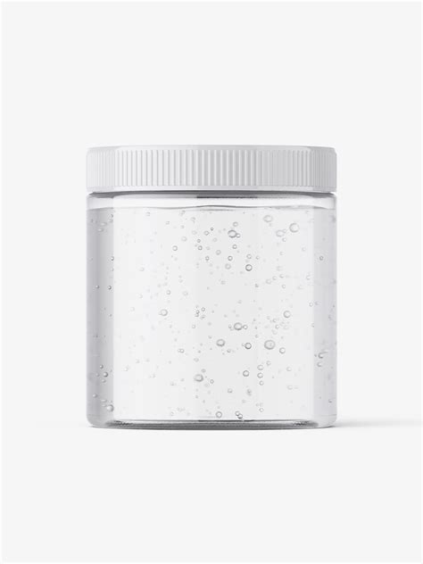 Jar with tampered lid mockup / gel - Mockups Design