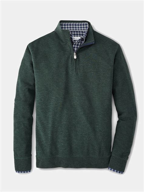Peter Millar Men's Crown Comfort Interlock Quarter-Zip Pullover - Saint ...