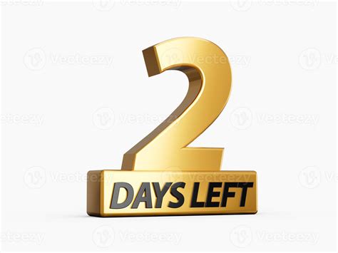 Two Days Left Only 2 days left Design Countdown banner. count time sale. Nine, eight, seven, six ...