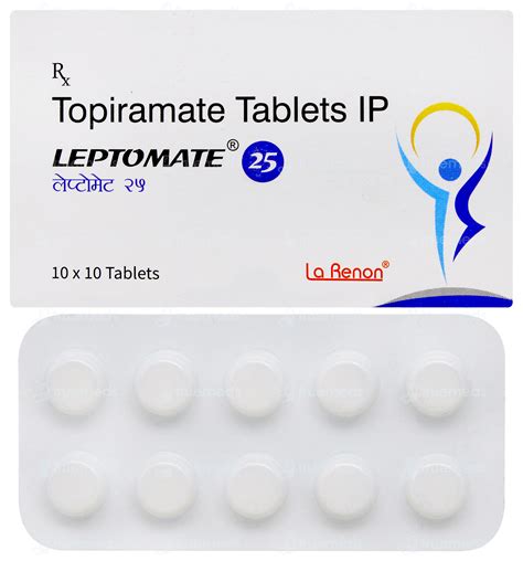 Leptomate 25 MG | Order Leptomate 25 MG Tablet Online at Truemeds