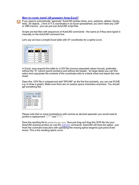 Image result for AutoCAD to Excel Tutorial