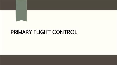 Aircraft mechanical cable control system | PPTX