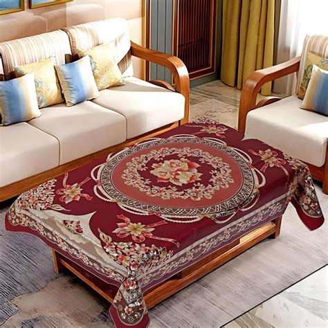 Kuber Industries Center Table Cover|Luxurious Designer Flower Pattern ...