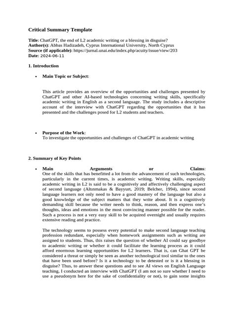 Critical Information Summary Example 的图像结果
