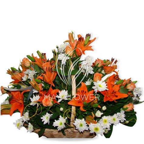 Mix Basket Fresh Floral Arrangement – May Flower