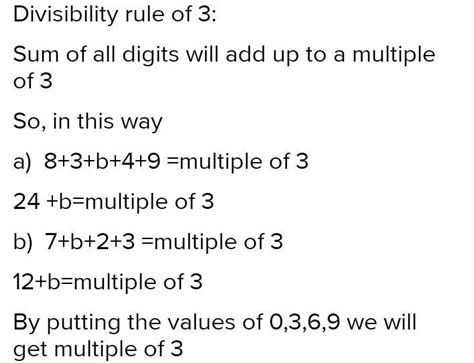 (α) 2. For what possible value of b the following numbers are divisible ...