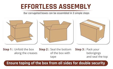 BUILDSKILL Pack of 100 | 3 Ply | 7"X4"X3.5" Cardboard Boxes for ...