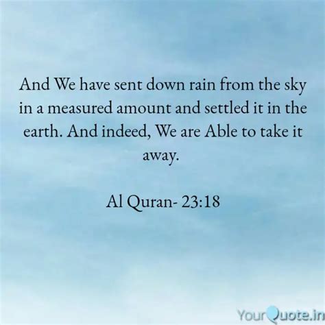 And We have sent down rai... | Quotes & Writings by Rafia Ali | YourQuote