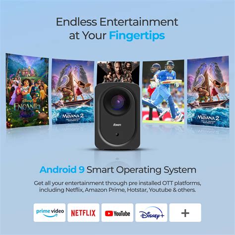 Foxin Vision 510 Smart Projector | 4k Support 720P Native | Android 9.0 ...