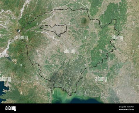 Pampanga, province of Philippines. High resolution satellite map Stock ...