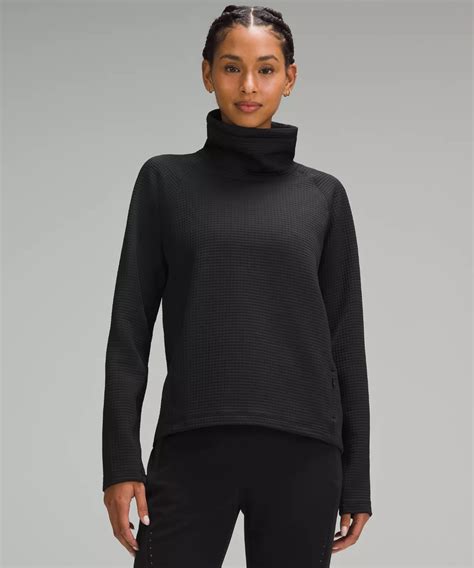 Waffle-Knit Funnel-Neck Long-Sleeve Shirt | Lululemon UK