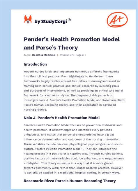 Image result for Health Promotion Model Explained