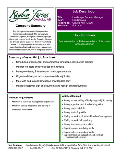 General manager job description template - opmkindle